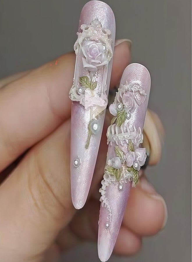 BHCCXZ 3D Flower Gel Nail Art Mold Arts Resin Rose Molds for Accessories Supplies Petal Silicone Tools Grace Nails Style - Image 3